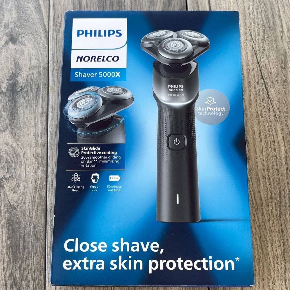 Philips Norelco Shaver 5000X Mens OS Black  X5004/84 Electric Rotary Razor‎ NEW